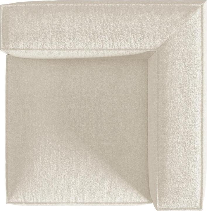 Image du produit Micadoni Module D'Assise, "Nuria", 1 Place, Ivoire, 110x110x72 Fabriqué en Europe (Canapé d’angle)