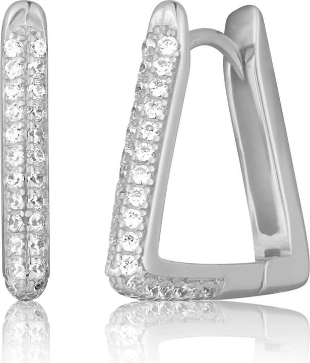 Immagine prodotto JVD - Sparkling silver earrings SVLE3099XH2BI00 (Argento)
