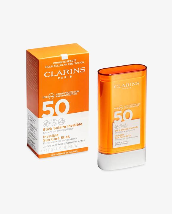 Actual product image Clarins Invisible Sun Care Stick (Sun stick, Sun cream face, SPF 50, 69 g)