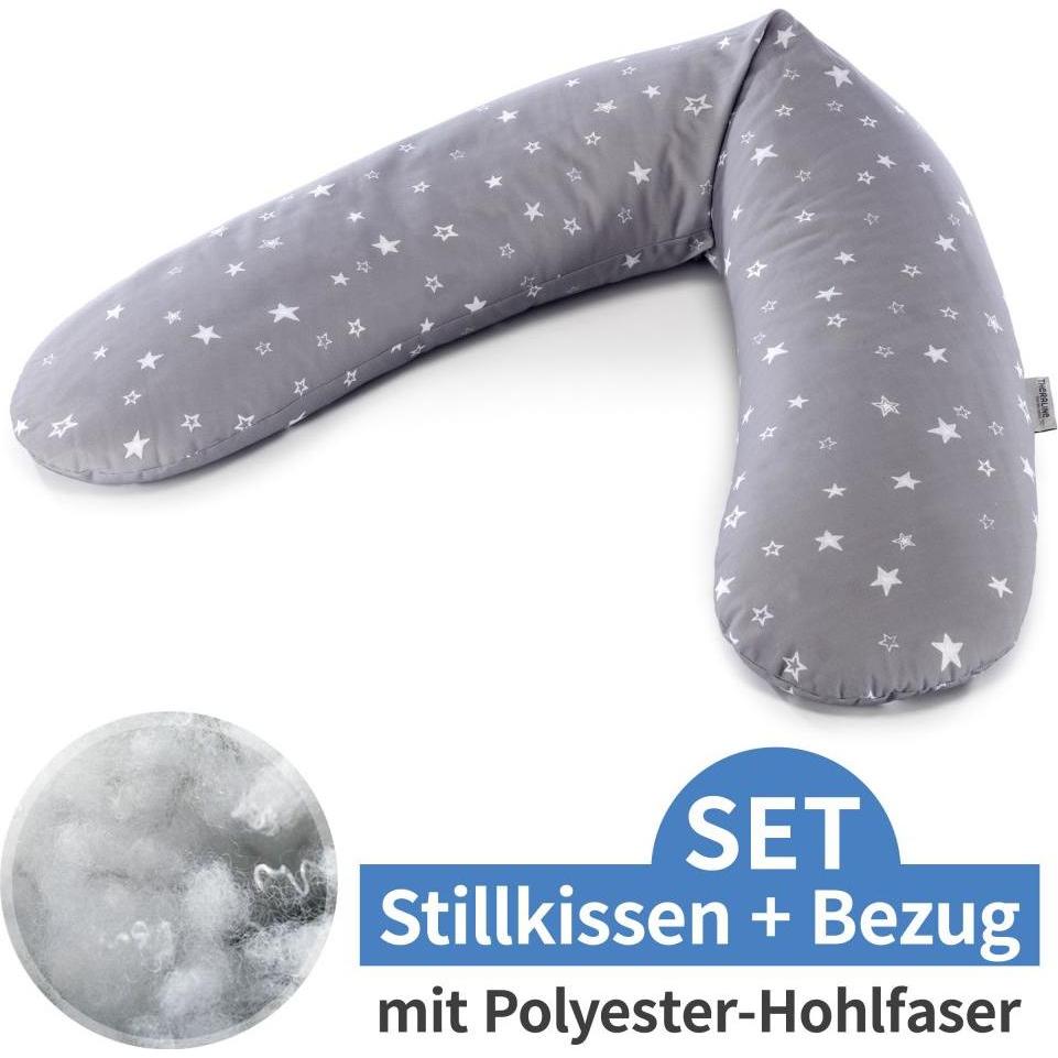 Theraline, Stillkissen, Stillkissen "Das Original" mit Polyester Hohlfaser Füllung inkl. Bezug 190 cm (190 cm)