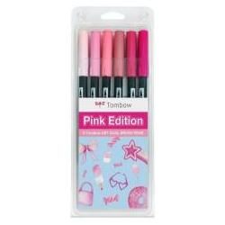 Tombow, Evidenziatori, Doppelseitige Marker 6 Farben