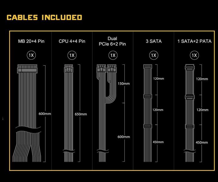 Actual product image AsRock Challenger CL-750G 750W 80+ Gold PSU (750 W)