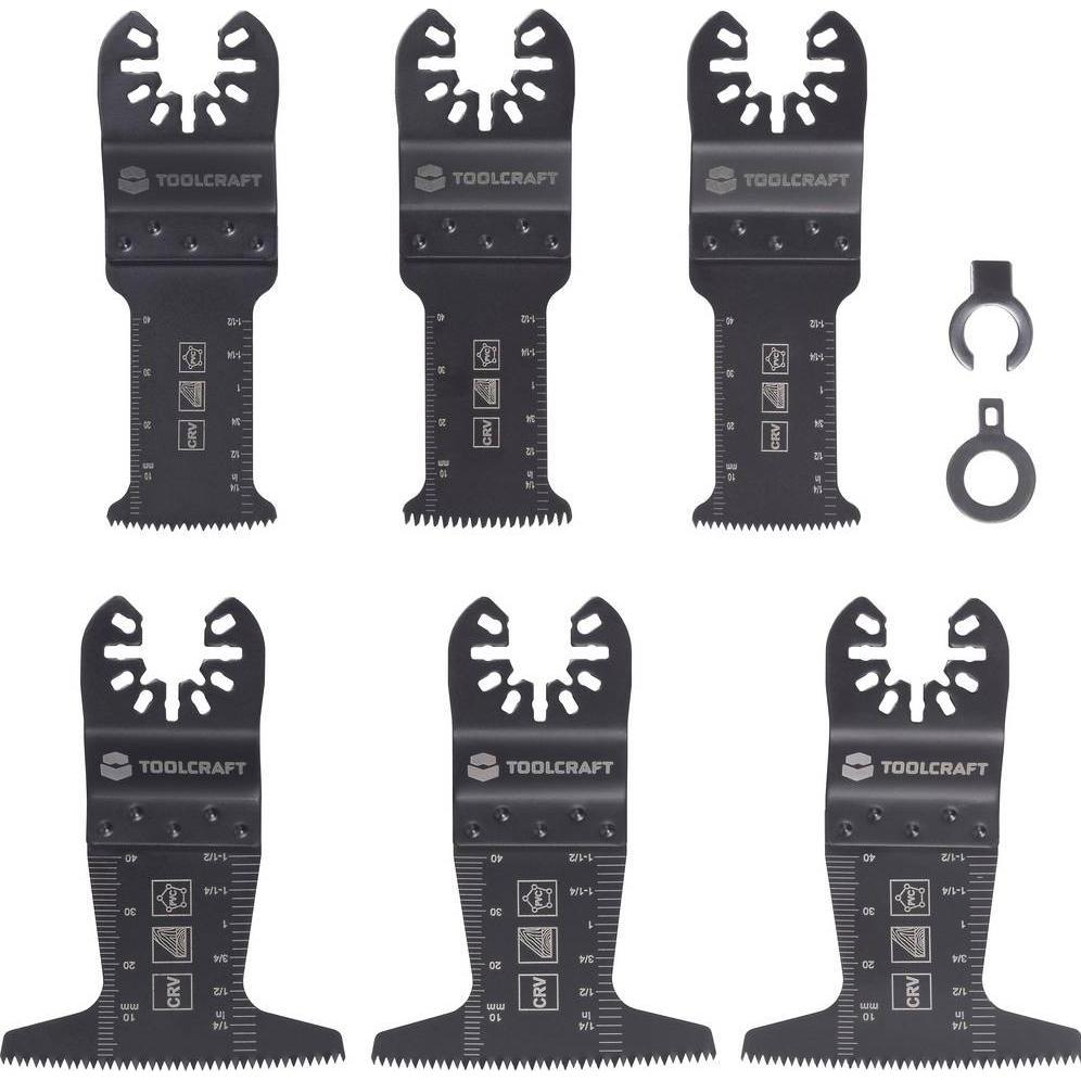 Toolcraft, Elettroutensile multifunzionale, TO-10283856 Chrom-Vanadium Stahl Multifunktionswerkzeug-Zubehör-Set