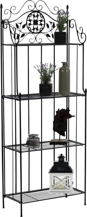 Immagine prodotto CLP Scaffale autoportante Flora, nero (66 x 32 x 175 cm)