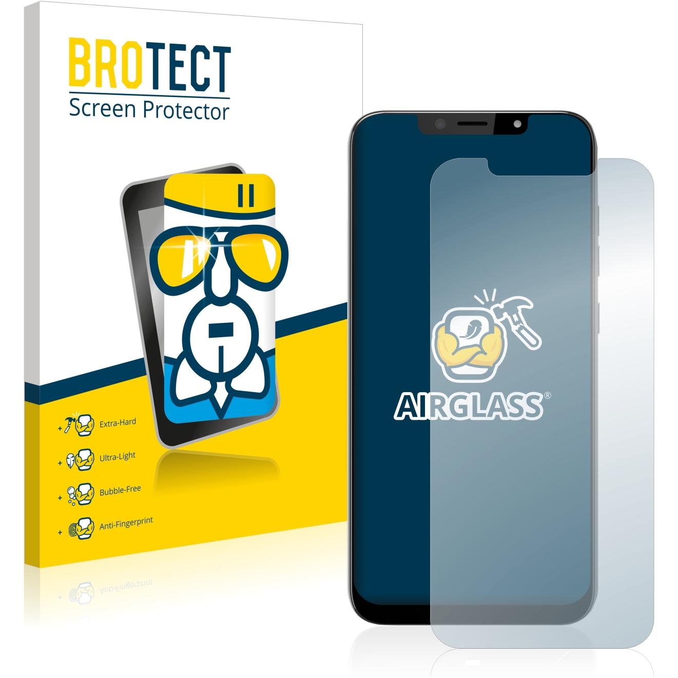 BROTECT AirGlass Premium (1 Stück, Gigaset GS195), Smartphone Schutzfolie, Transparent