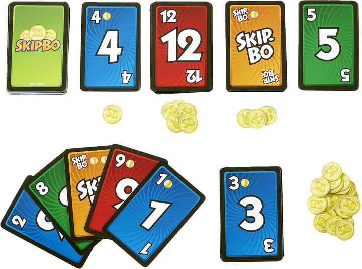 Produktbild Mattel Games Skip-Bo Masters (Deutsch, Englisch, Französisch, Italienisch, Niederländisch, Portugiesisch, Spanisch, 2 - 6 Spieler)