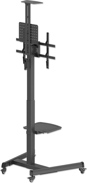 Actual product image Manhattan Multimedia TV-Ständer auf Rollen, werkzeuglos höhenverstellbar, für 37" bis 86" (86", 70 kg)