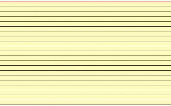 Actual product image Brunnen Index card DIN A5 landscape lined yellow 100 pcs./pack. (A5, 180 g/m²)