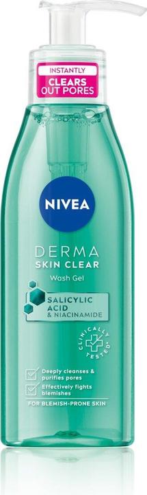 Image du produit NIVEA Derma Skin Clear Cleansing Gel Against Imperfections 150Ml (Gel nettoyant, 150 ml)