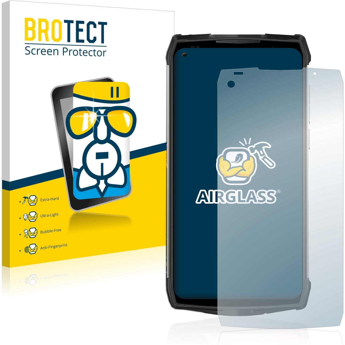 BROTECT AirGlass Panzerglasfolie (1 Stück, Ulefone Power Armor 13), Smartphone Schutzfolie, Transparent