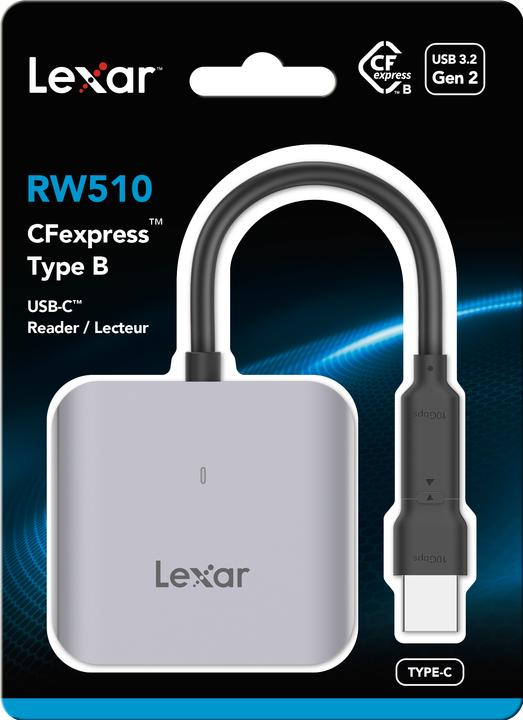 Produktbild Lexar CFexpress Type B USB-C Reader RW510 (USB 3.1, USB 3.2)