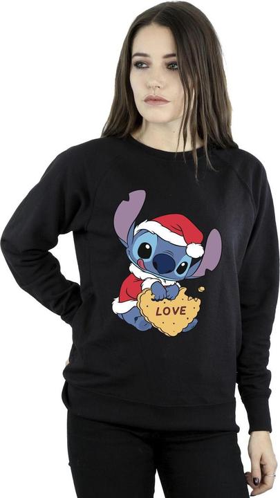 Immagine prodotto Disney Lilo And Stitch Christmas Love Biscuit Felpa Donna (XL)