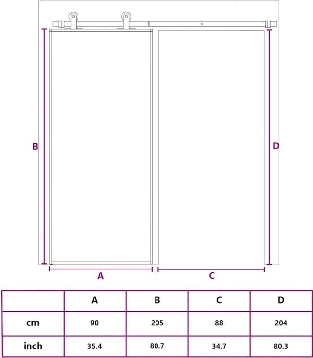Image du produit vidaXL Schiebetür