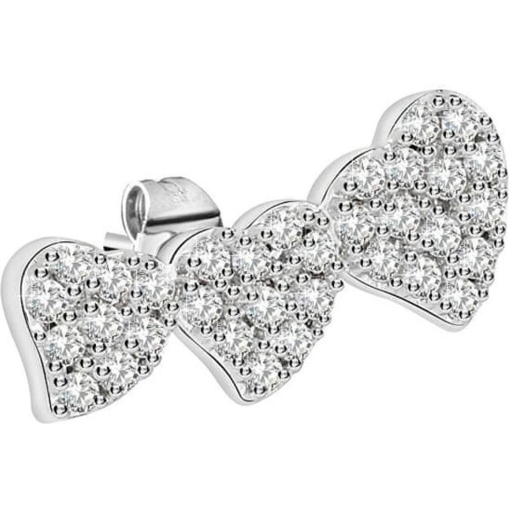 La Petite Story, Ohrringe, Exigo Hearts Ohrstecker, (Messing)