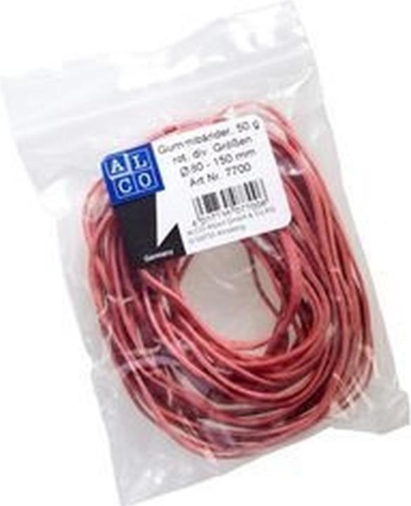 Alco Gummiband Naturkautschuk sortiert rot 50g (1 Stk.)