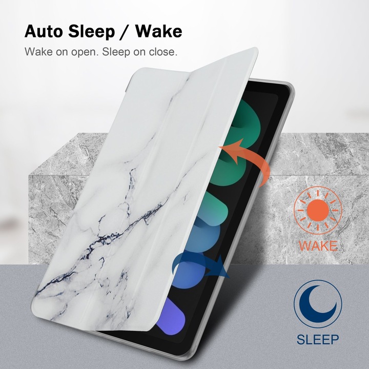 Actual product image Cadorabo Tablet Book Sleeve Colorful Marble (iPad mini 6)