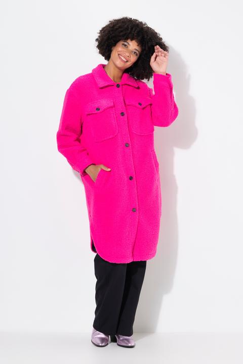 Produktbild Angel of Style Hemdjacke, A-Linie, Teddyplüsch, Schachbrett (50)