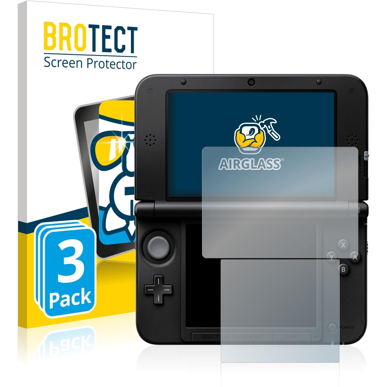 BROTECT AirGlass Panzerglasfolie (DSi XL), Weiteres Gaming Zubehör, Transparent