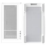 Productafbeelding Zalman P10 Wit Micro-ATX Minitoren (mATX, Mini-ITX)