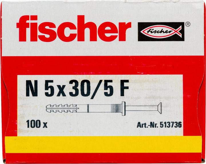 Image du produit Fischer Tampon à clouer N 5x30/5 F (100 pcs)