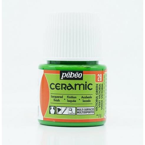 Thumbnail - Pebeo, Künstlerfarbe + Bastelfarbe, Keramikfaben (Victoriagrün, 45 ml)