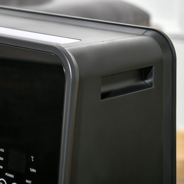 Produktbild Swisshandel24 2 in 1 Heizlüfter Heizgerät Elektroheizer mit Fernbedienung Luftbefeuchter Keramik LED-Licht Befeuch (2000 W)