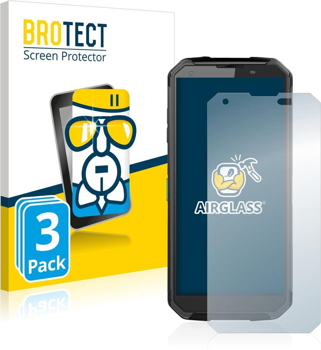 Actual product image BROTECT AirGlass Glass (3 Piece, Blackview BV9500 Plus)