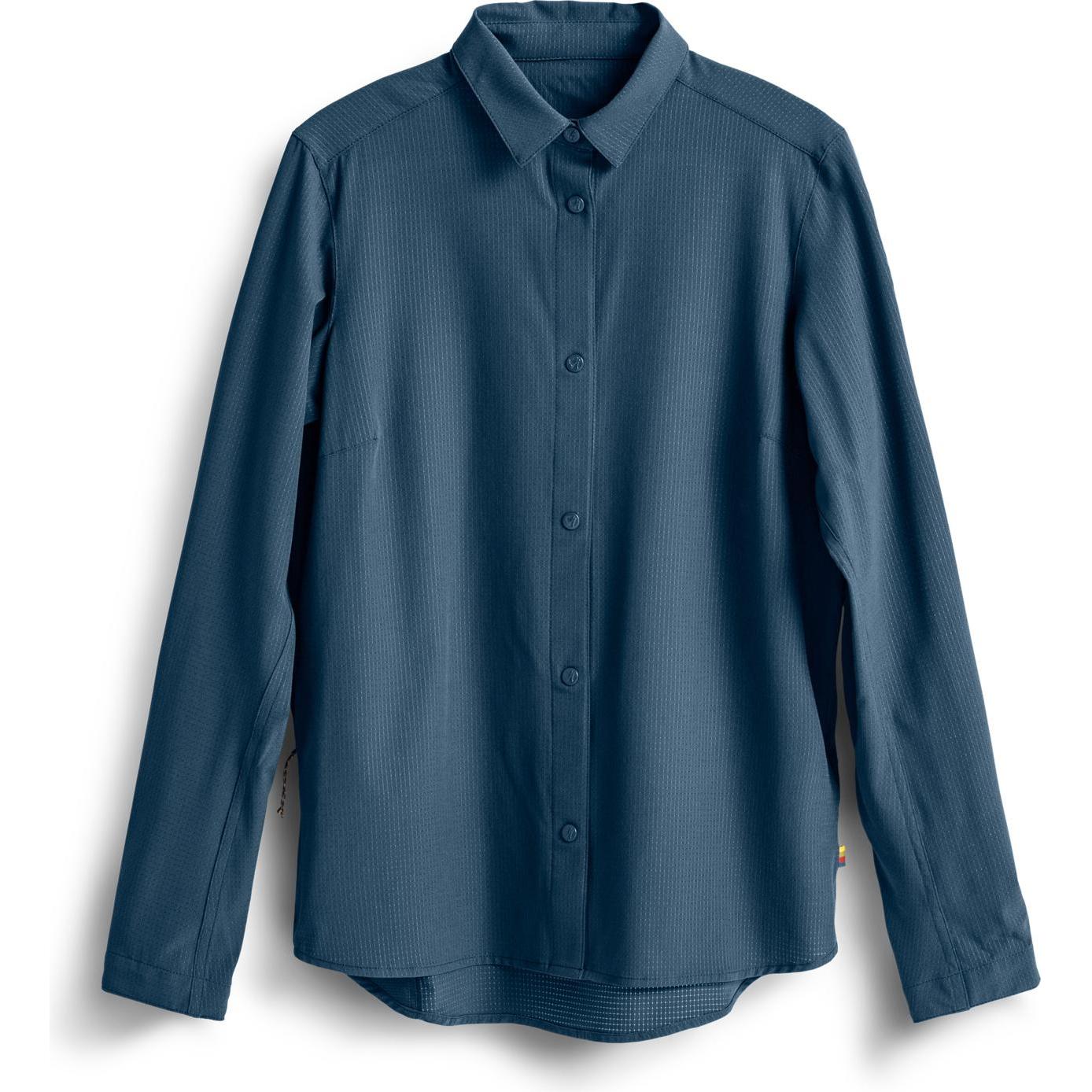 Fjällräven, Donne, Camicia, F Sun Shirt W, Blu, (L)
