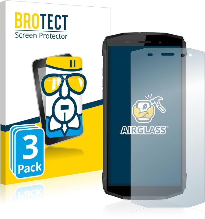 Produktbild BROTECT AirGlass Panzerglasfolie (3 Stück, Blackview BV5800 Pro)