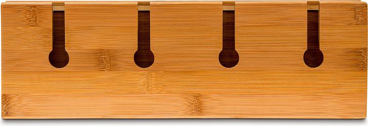 Produktbild Relaxdays Weinregal mit Glashalter (11.5 x 36 x 17 cm, 4 Fl.)