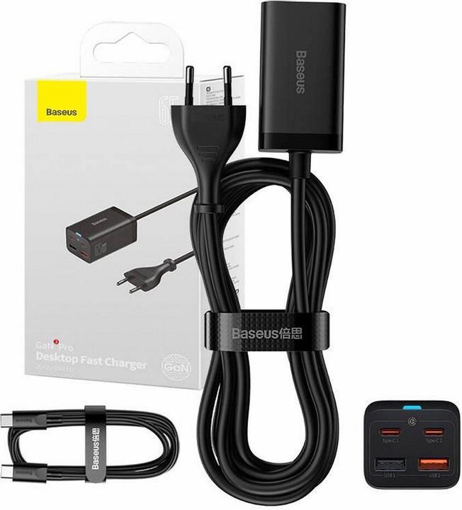 Produktbild Baseus Quick Charger GaN3 Pro (65 W, 4 Ports)