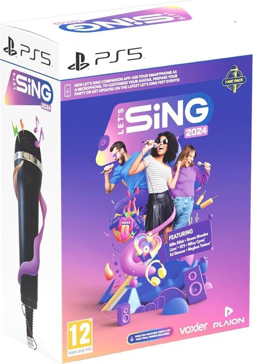 Actual product image Ravenscourt Let's Sing 2024 + Mic (PS5)