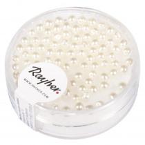 Produktbild Rayher Renaissance Glaswachsperlen, schneeweiss, 95 Stüc