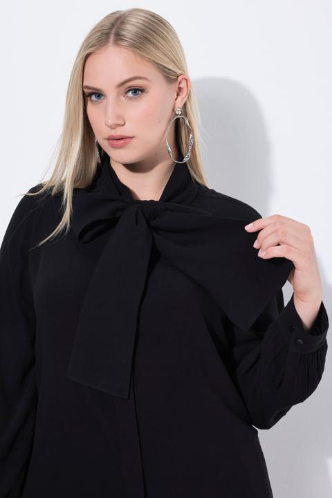 Immagine prodotto Ulla Popken Blusa con sciarpa integrata e maniche lunghe (50, 52)