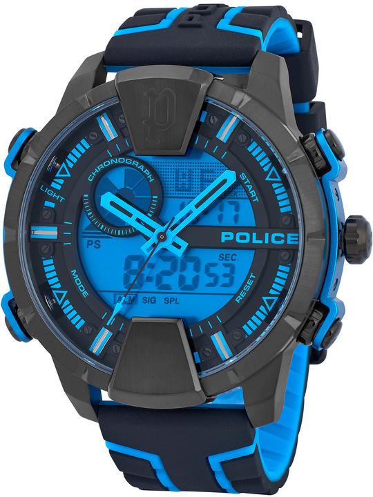Produktbild Police PEWJP2110202 Taronga Herren 53mm 5ATM (Digitaluhr, Analoguhr, 53 mm)