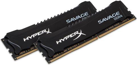 Produktbild HyperX Savage DDR4 16GB 2-Kit 2400MHz, CL12 (2 x 8GB, 2400 MHz, DDR4-RAM, DIMM)