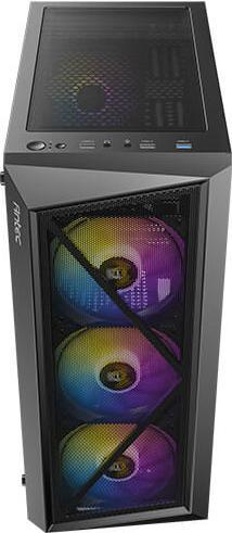 Image du produit Antec Boitier Moyen Tour Atx Ax67 RGB Avec Panneau Vitré (Noir) (ITX, mATX, ATX)