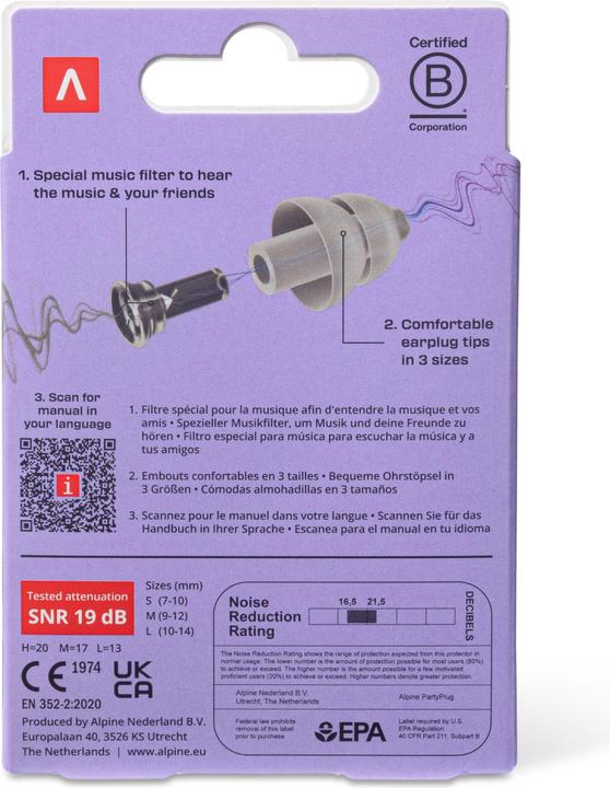 Productafbeelding Alpine PartyPlug (2x)