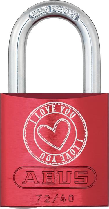 Actual product image Abus 72/40 red Love Lock 5