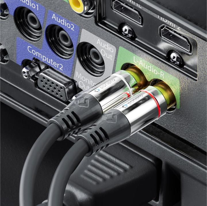 Actual product image Sonero S-AC600-001 (1 m, 3.5mm jack (AUX), Cinch)