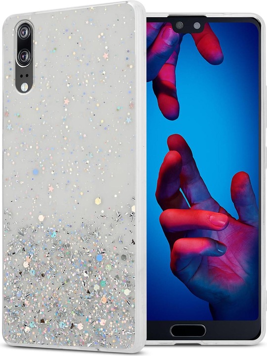 Actual product image Cadorabo TPU cover sparkling glitter (Cubot P20)