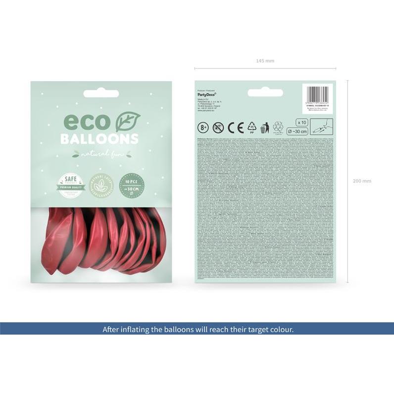 Thumbnail - Partydeco Eco Ballons Rot metallic