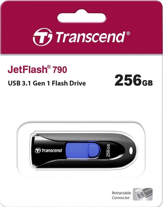 Produktbild Transcend JetFlash 790 (256 GB, USB-A, USB 3.2)