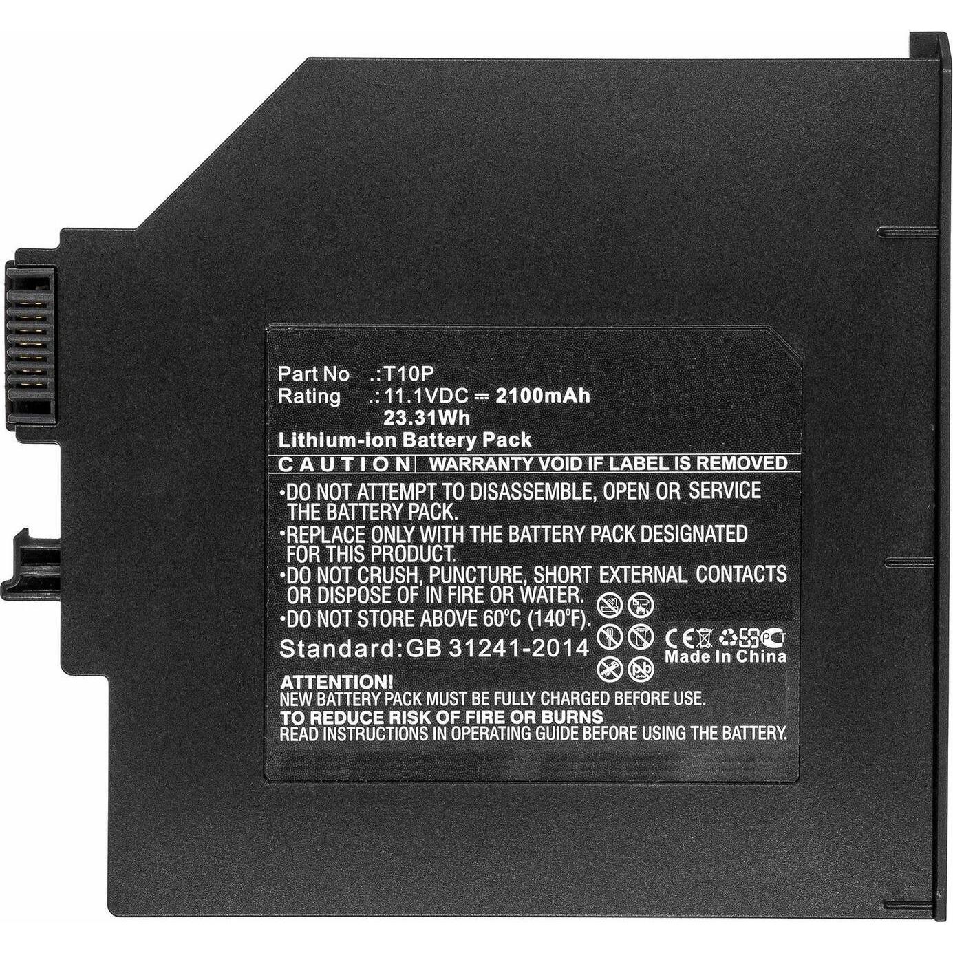 CoreParts Laptop Battery for CLEVO (2100 mAh), Notebook Akku, Schwarz