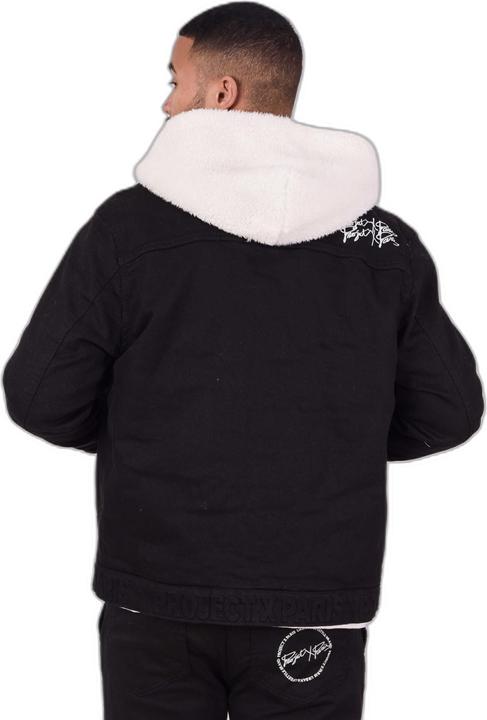 Actual product image Project X Paris Denim jacket with shearling hood (S)