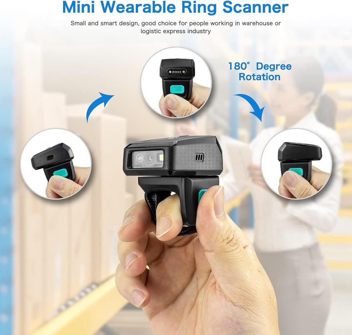 Produktbild NetumScan Ring Scanner RS9000 (QR-Code, 2D-Barcodes, 1D-Barcodes)
