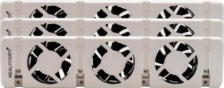 RealPower Heizungslüfter HL-3,3er Set mit 3 Ventilatoren (3 x)