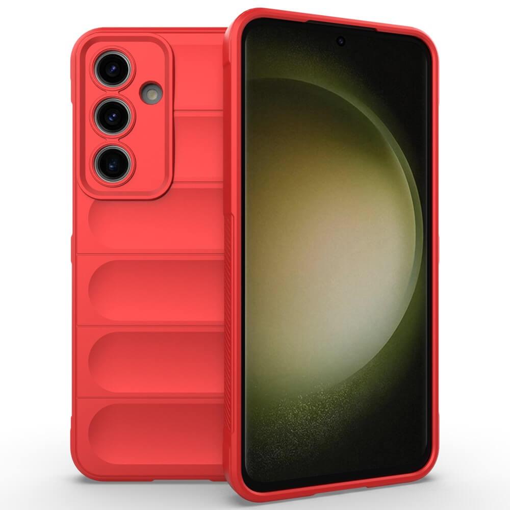 Cover-Discount FE - Rugged Protective Hülle (Samsung Galaxy S24 FE), Smartphone Hülle, Rot