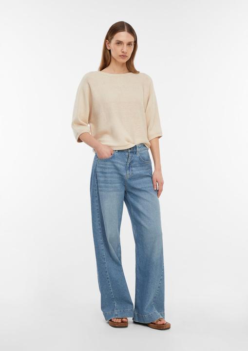 Image du produit Comma Strickpullover Fledermaus-Pullover mit Allover-Pailletten (L)