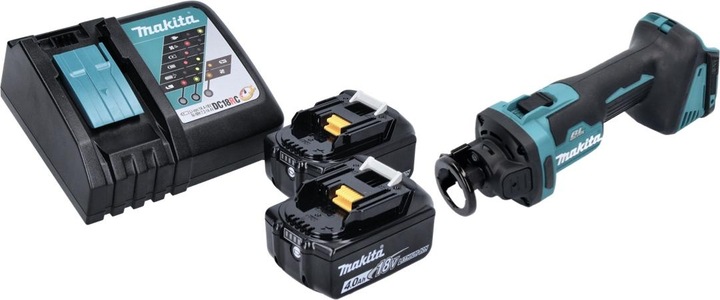 Actual product image Makita DCO 181 RM Battery rotary cutter 18 V 32000 rpm Brushless + 2x battery 4.0 Ah + charger